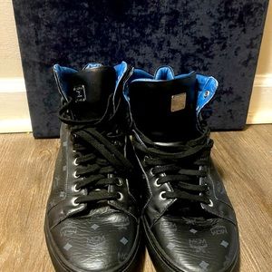 MCM print high top sneakers European Size 44.
